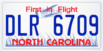 NC license plate DLR6709