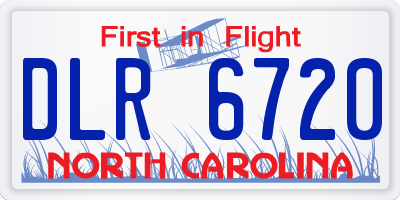 NC license plate DLR6720