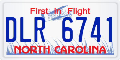 NC license plate DLR6741