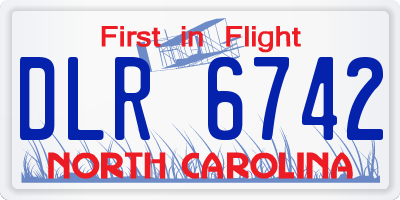 NC license plate DLR6742