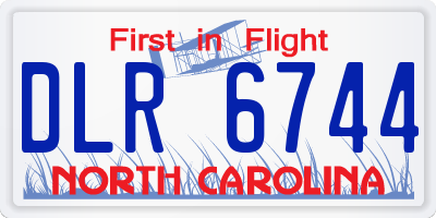 NC license plate DLR6744