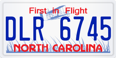 NC license plate DLR6745