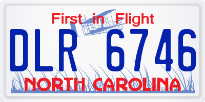 NC license plate DLR6746