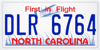 NC license plate DLR6764
