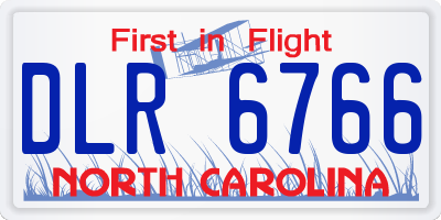 NC license plate DLR6766