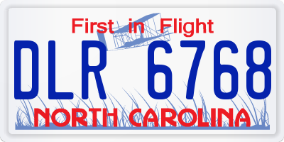 NC license plate DLR6768