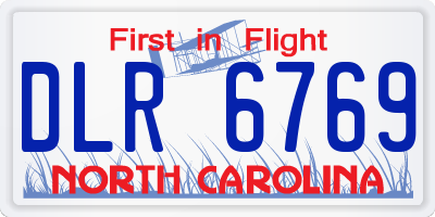 NC license plate DLR6769