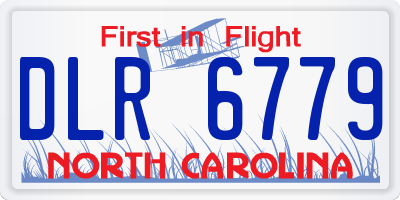 NC license plate DLR6779