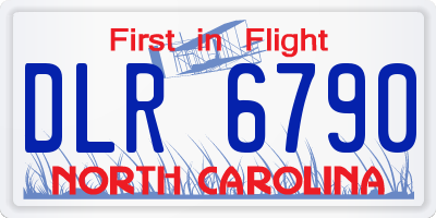 NC license plate DLR6790