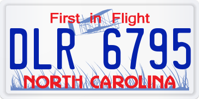 NC license plate DLR6795