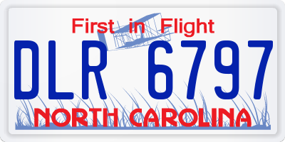 NC license plate DLR6797