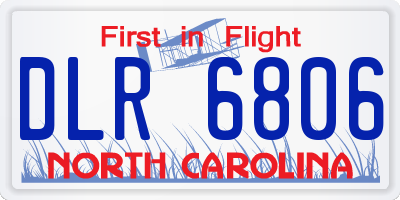 NC license plate DLR6806