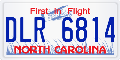NC license plate DLR6814