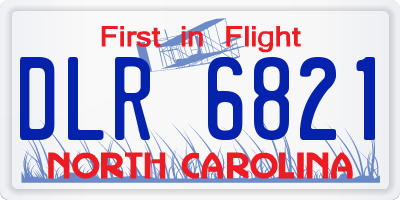 NC license plate DLR6821