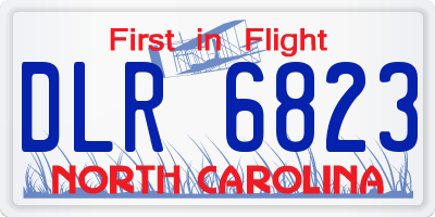 NC license plate DLR6823