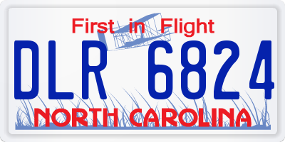 NC license plate DLR6824
