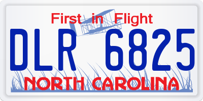 NC license plate DLR6825