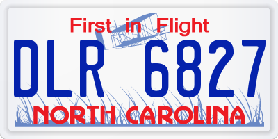 NC license plate DLR6827