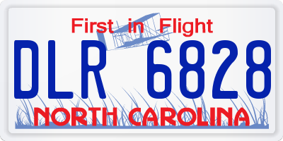 NC license plate DLR6828