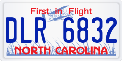 NC license plate DLR6832
