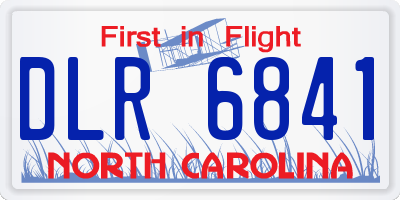NC license plate DLR6841
