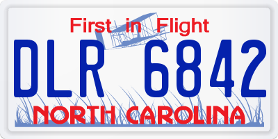 NC license plate DLR6842