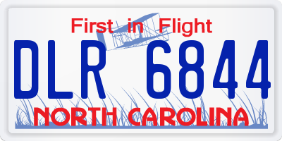 NC license plate DLR6844