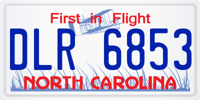 NC license plate DLR6853