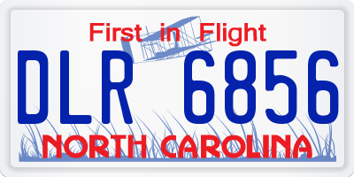 NC license plate DLR6856