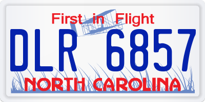 NC license plate DLR6857