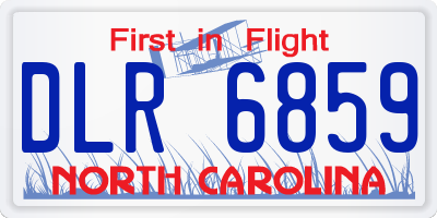 NC license plate DLR6859