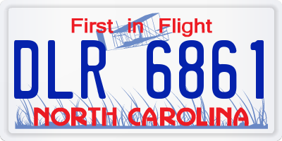 NC license plate DLR6861