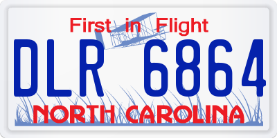 NC license plate DLR6864