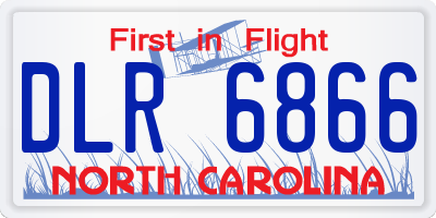 NC license plate DLR6866