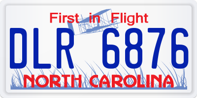 NC license plate DLR6876