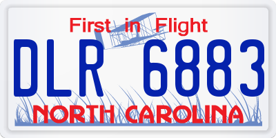 NC license plate DLR6883