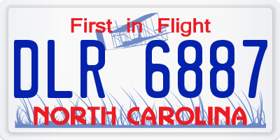 NC license plate DLR6887