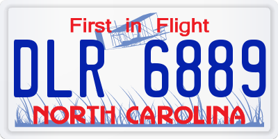 NC license plate DLR6889