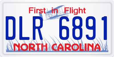 NC license plate DLR6891