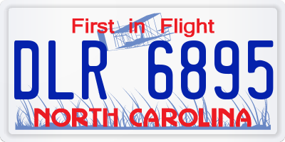 NC license plate DLR6895