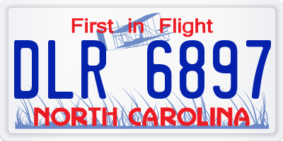 NC license plate DLR6897