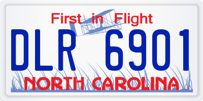NC license plate DLR6901