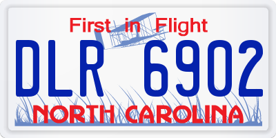 NC license plate DLR6902