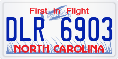NC license plate DLR6903