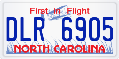 NC license plate DLR6905