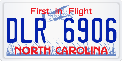NC license plate DLR6906