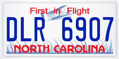 NC license plate DLR6907