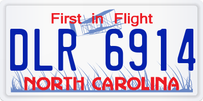 NC license plate DLR6914