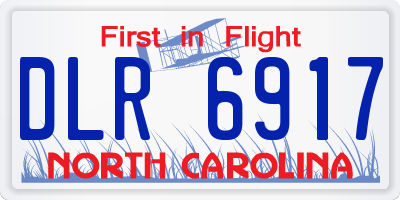 NC license plate DLR6917