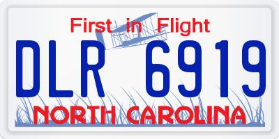 NC license plate DLR6919